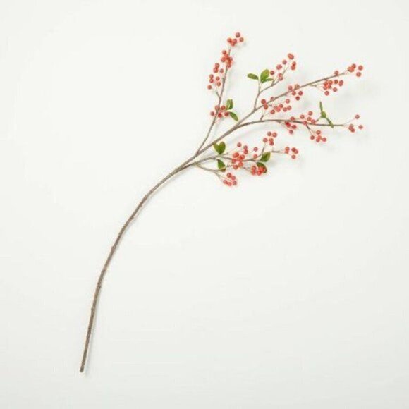 Hearth & Hand Magnolia 2ct 32in Winterberry Seasonal Faux Stem Christmas 2022 - Picture 2 of 4